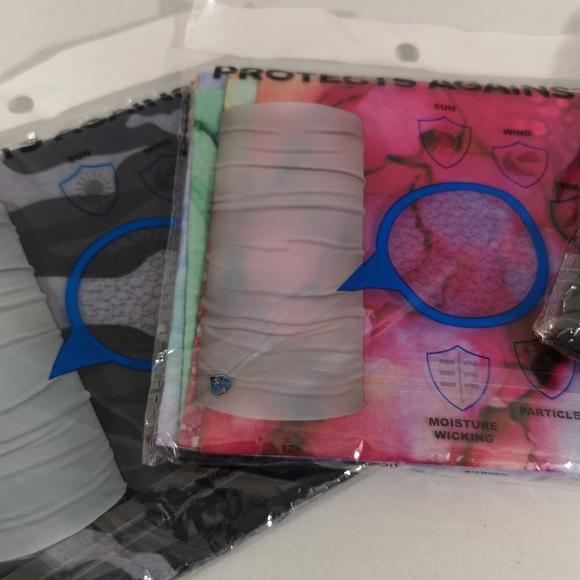 Pack of Six (4 adult & 2 children) Face and Neck Gaiters, Brand New in Packages - Picture 2 of 4